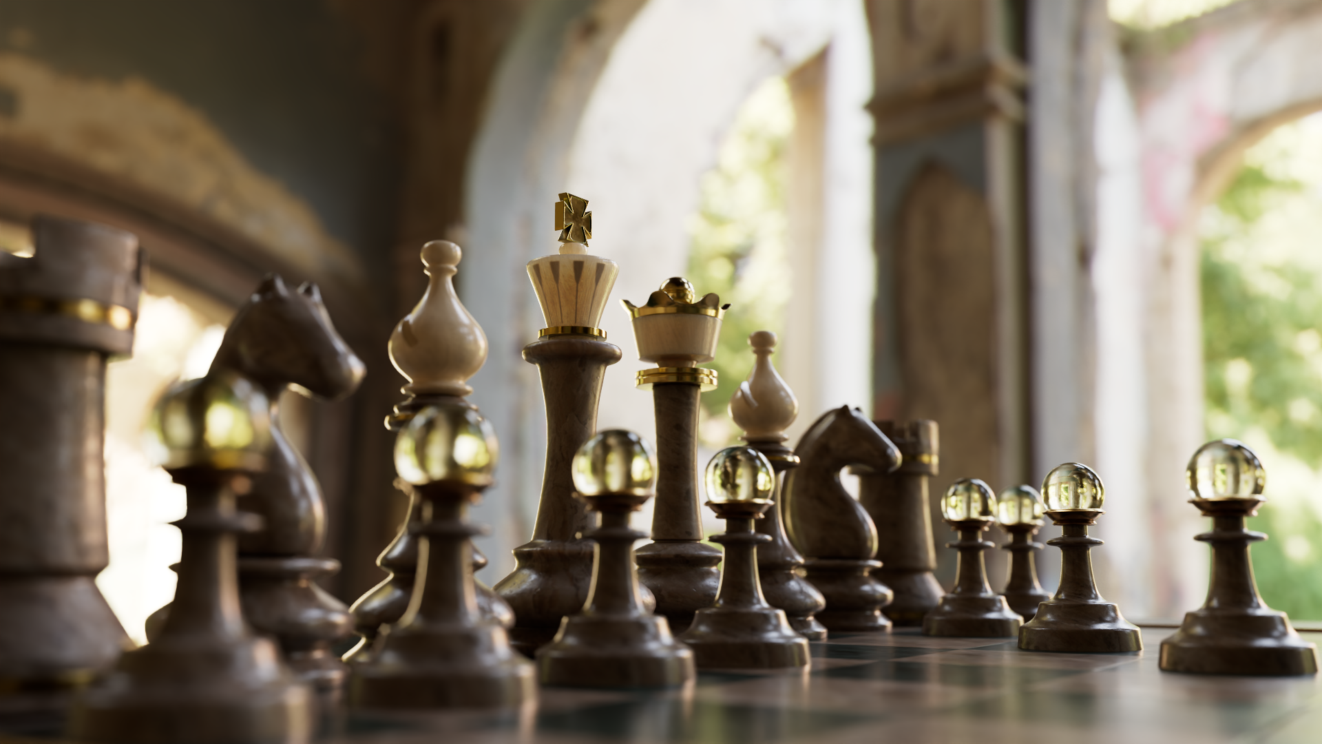 <Open Chess Set Image>